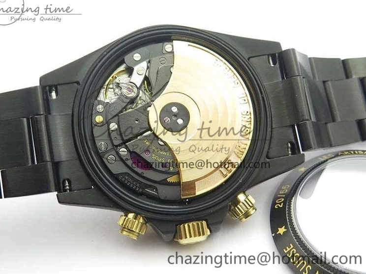 Bracelet Kravitz Daytona Black YG Best Maker On DLC DLC BP Dial Strap) A4130 Edition (Free Leather 0121